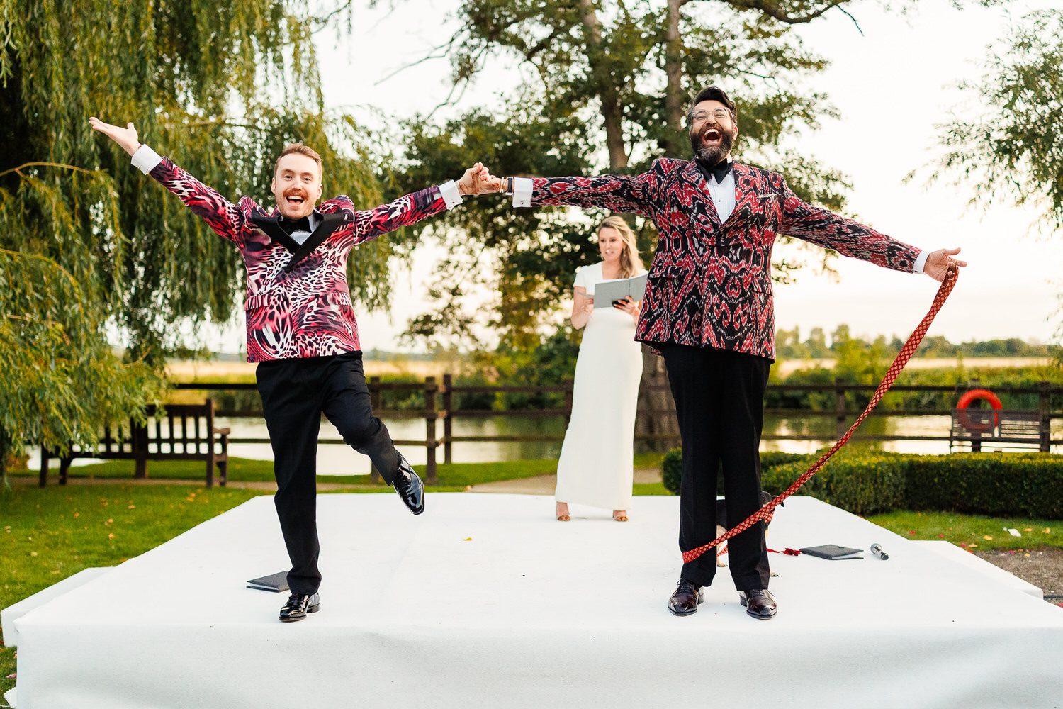 Same sex fusion wedding celebration