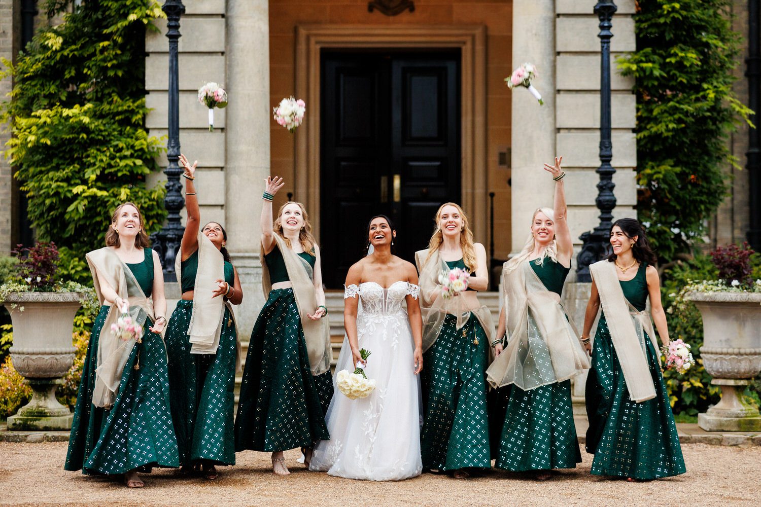 Hedsor house Civil wedding with bridal party