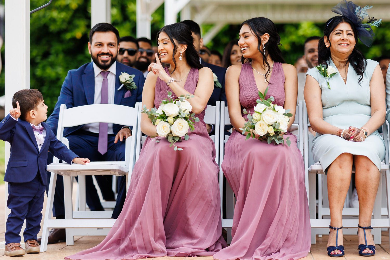Wedding guests during Civil wedding