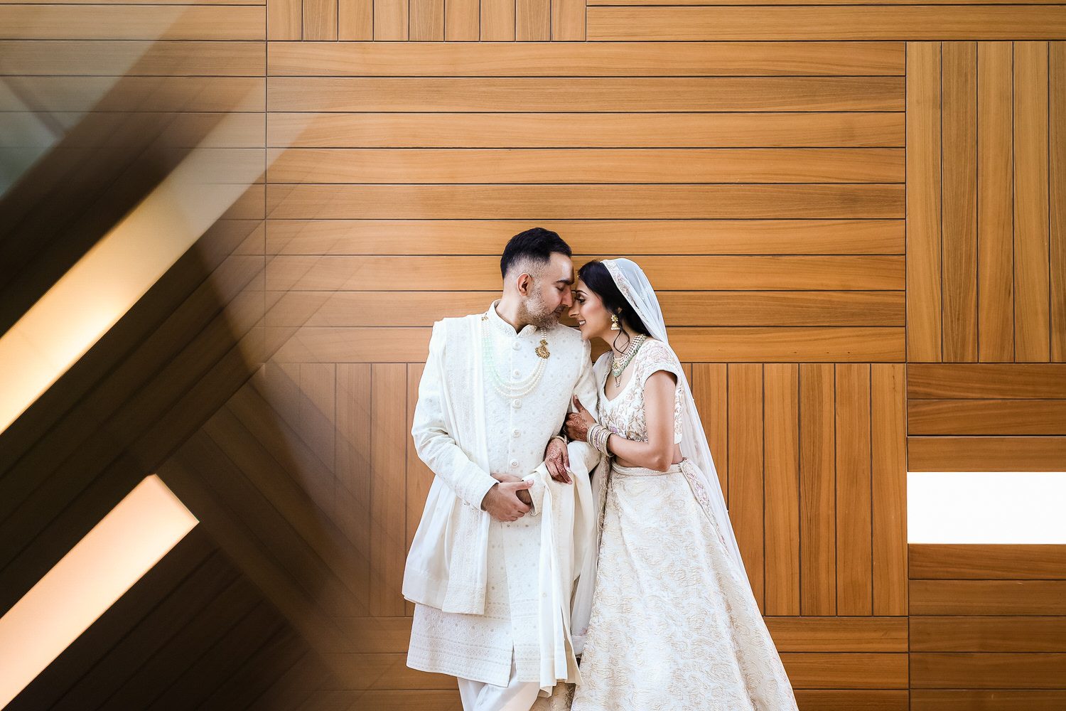 Creative wedding portraits in London