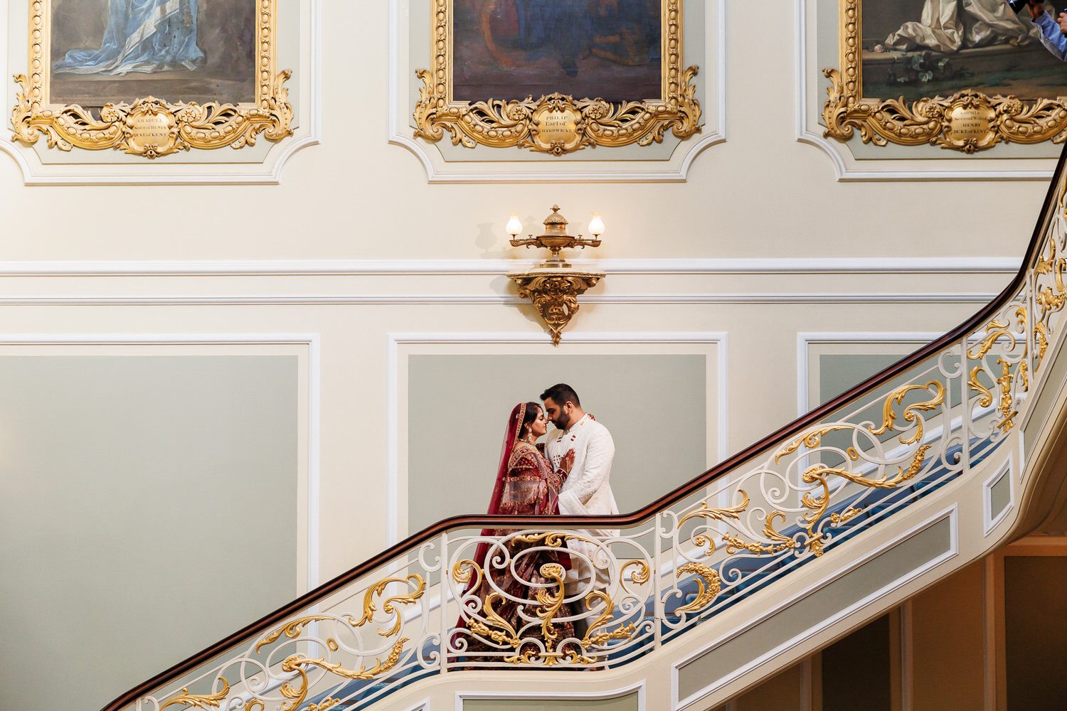 Wedding portrait in Mandap, Shagun weddings