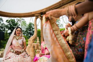 Bride's reaction to seeing groom