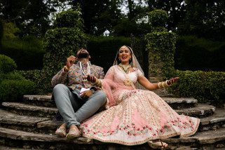 Wedding portrait at The Manor, Weston on the green country house