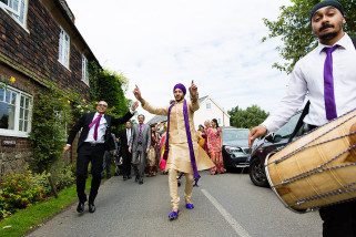 Arrival of Asian Wedding groom