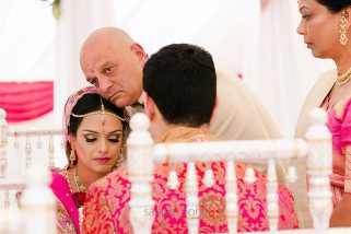 Father and daughter during Hindu Wedding ceremony