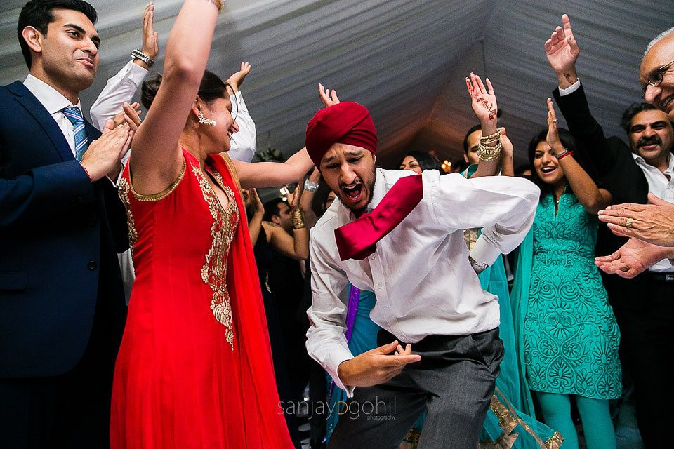 Asian wedding reception party