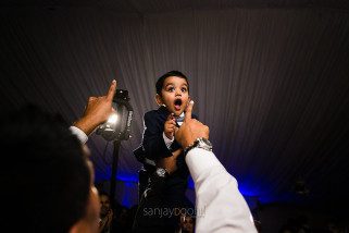 Asian wedding reception party