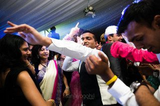 Asian wedding reception party