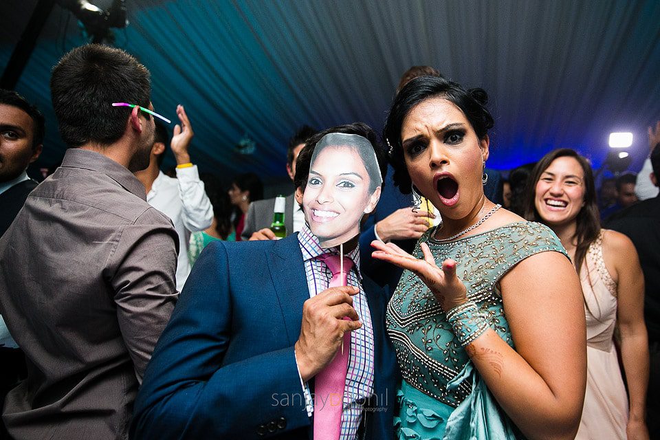 Asian wedding reception party