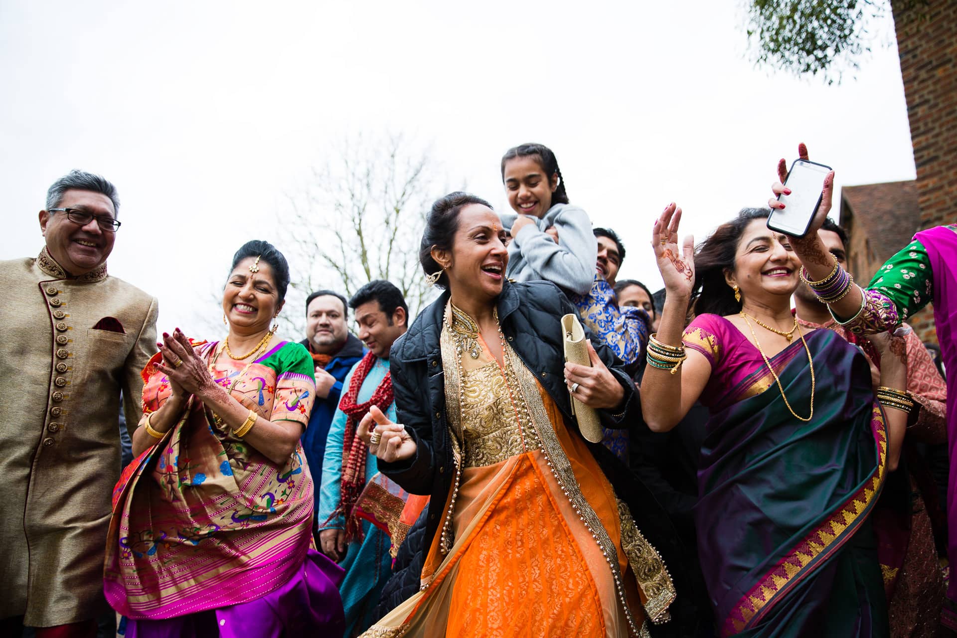 Asian wedding, groom's arrival