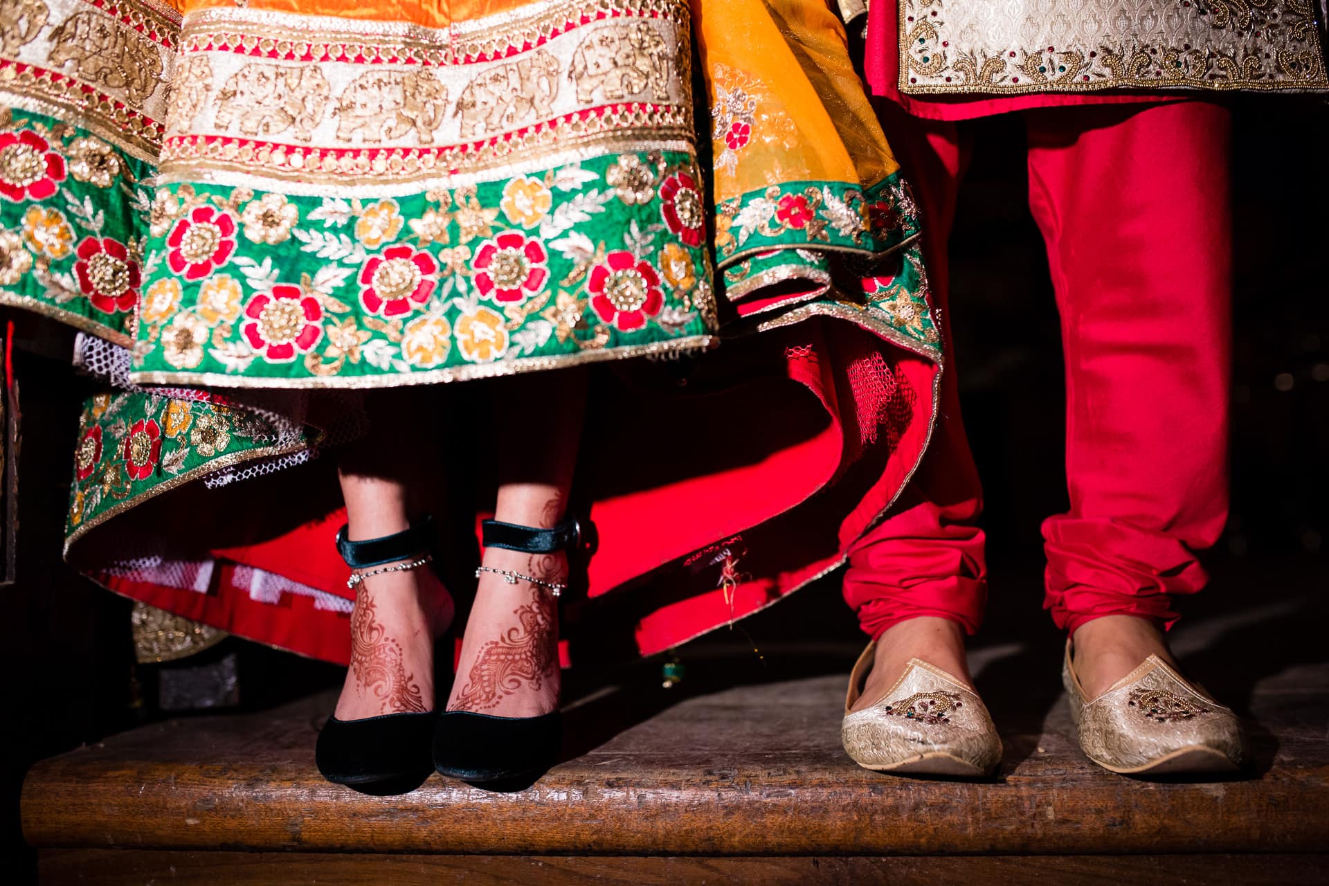 Bride and groom's shoes