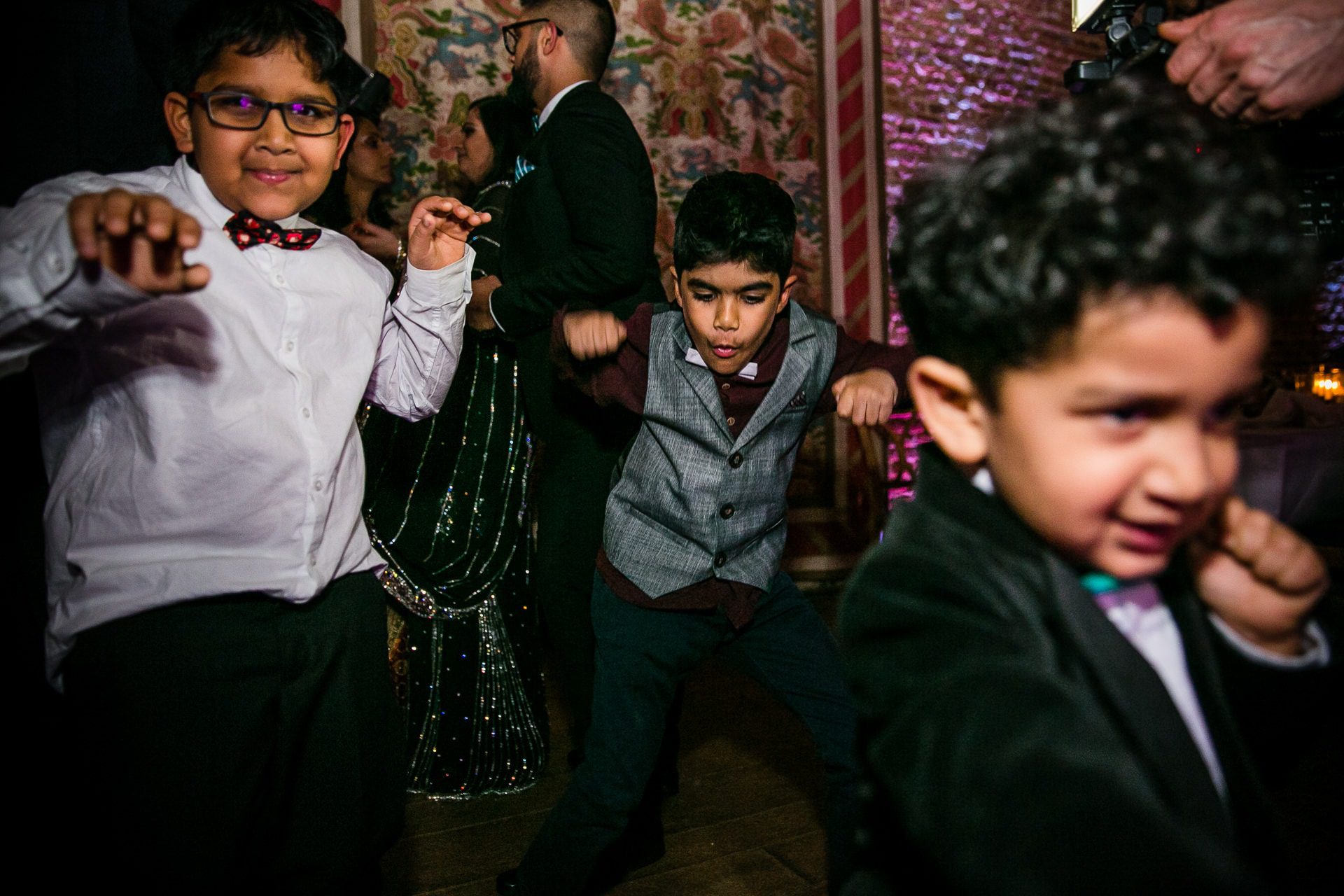 Asian wedding reception party at Hatfield House