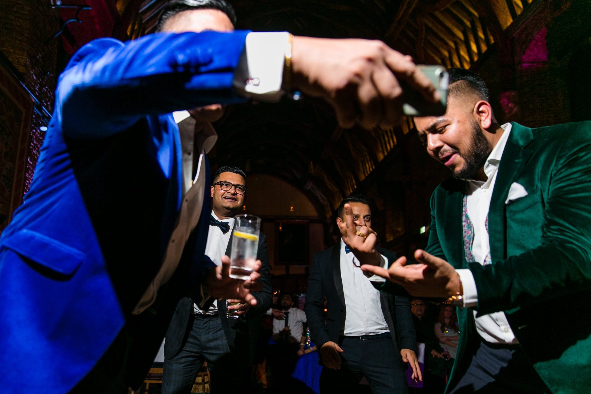 Asian wedding reception party at Hatfield House