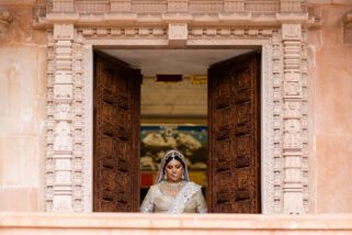 Bridal portrait at Oshwal centre