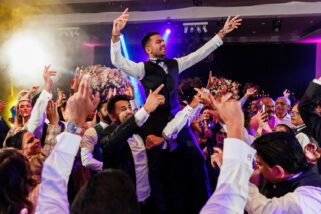 Asian wedding reception party at Syon Park