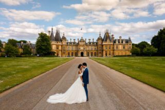 Wedding portrait at Waddesdon Manor