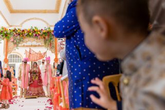 Arrival of the bride