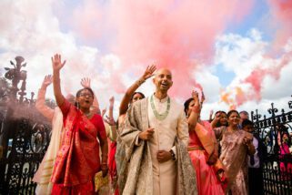 Arrival of the groom