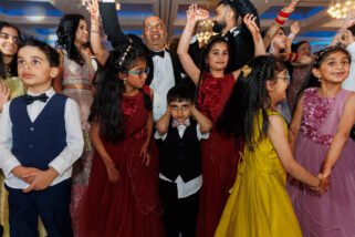 Kids at wedding reception