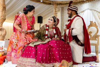 Bride and groom Sindoor ceremony