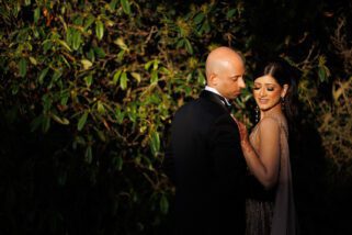 Sunset wedding portraits