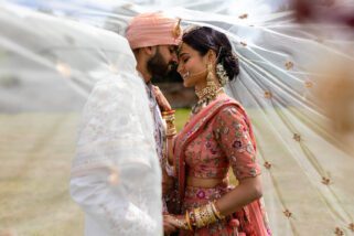 Asian india couple portrait at North Mymms