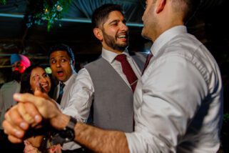 Dancing at wedding receptoion