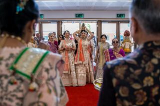 Arrival of the groom