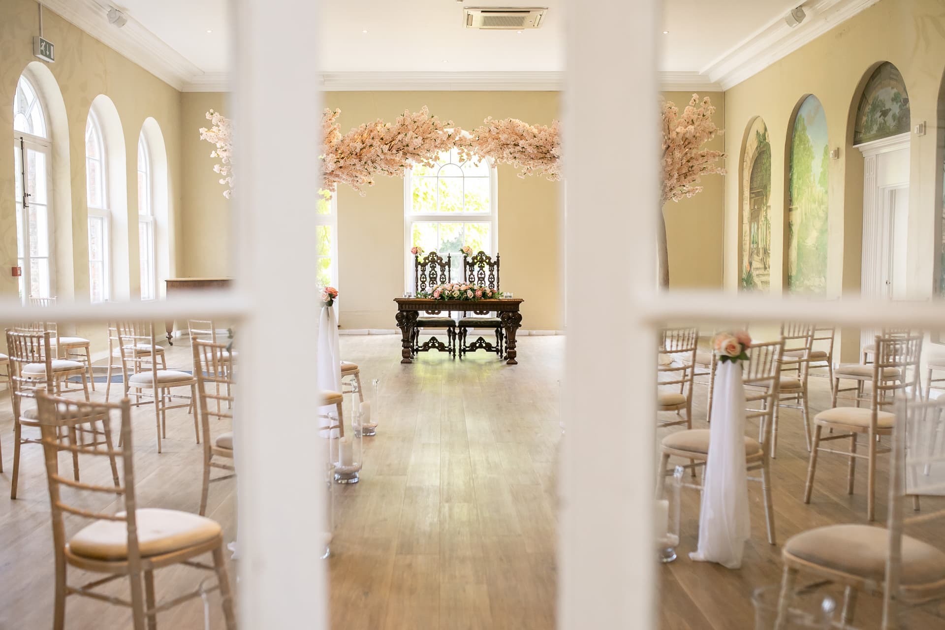 Civil wedding room at Braxted Park
