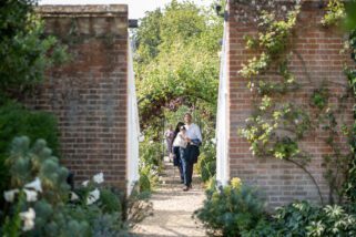 Wedding guests at Braxted Park