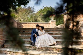 Wedding portrait at Braxted Park