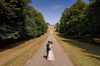Wedding portrait at Braxted Park