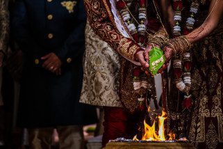 Phera ceremony during Hindu Wedding