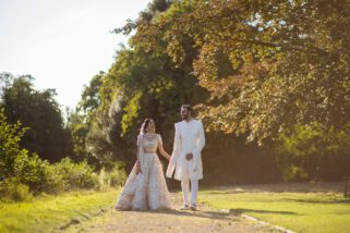 Hindu wedding portrait at Ditton Manor