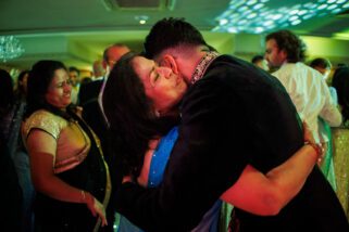 Asian wedding reception party