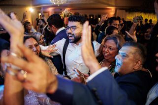 Asian wedding reception party