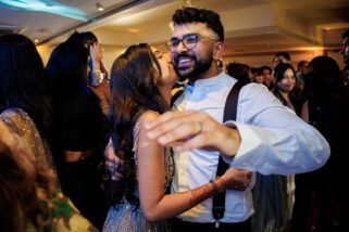 Asian wedding reception party at Froyle Park