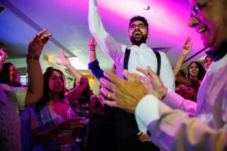Asian wedding reception party at Froyle Park