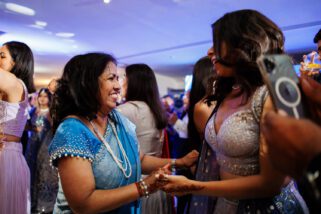 Asian wedding reception party by Mr. Vish of Musical Movements