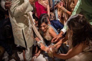 Hindu wedding groom shoes being stolen