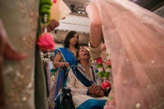 Hindu wedding guests
