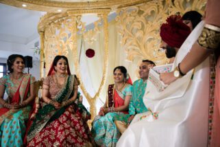 first look at wedding ceremony