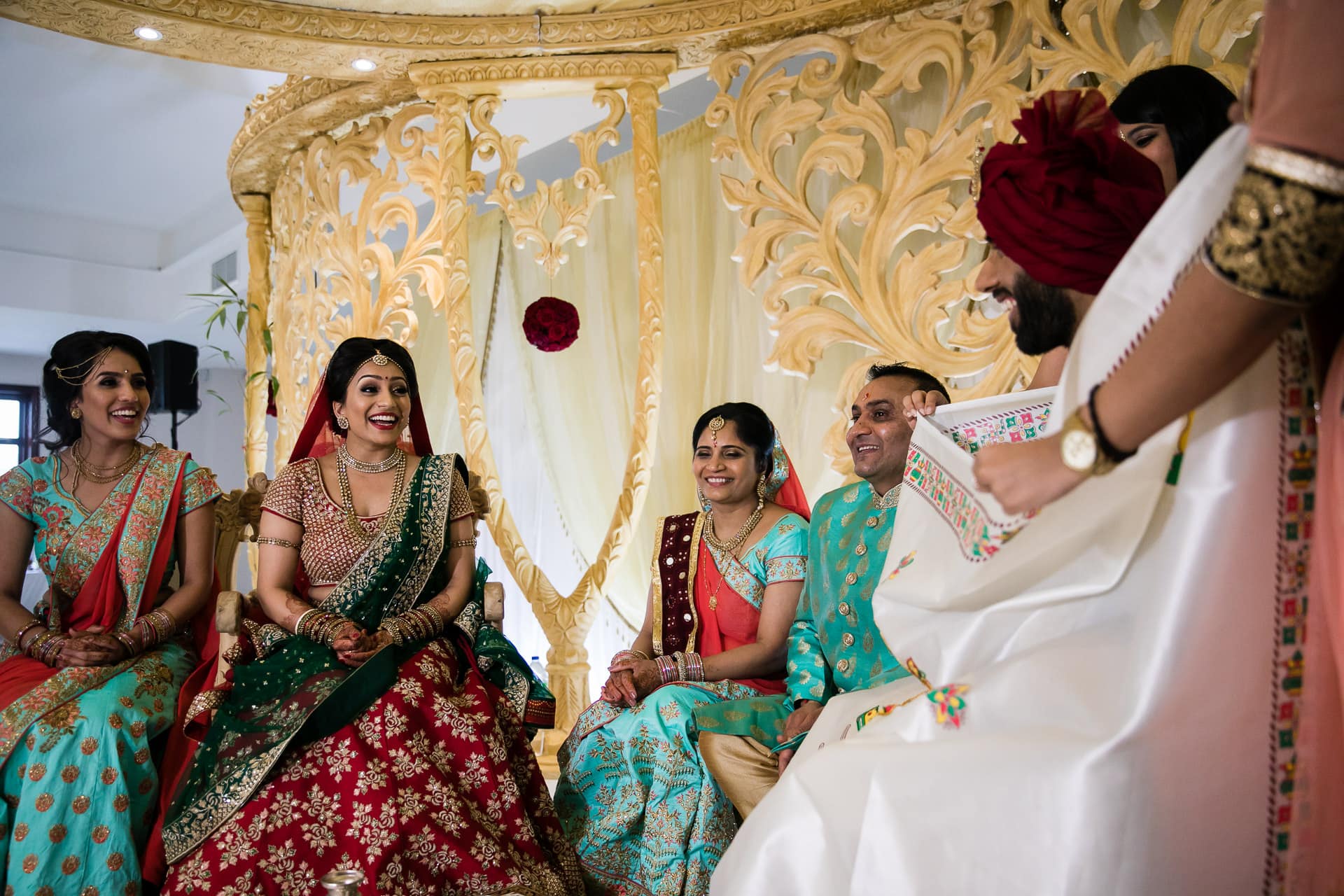 first look at wedding ceremony