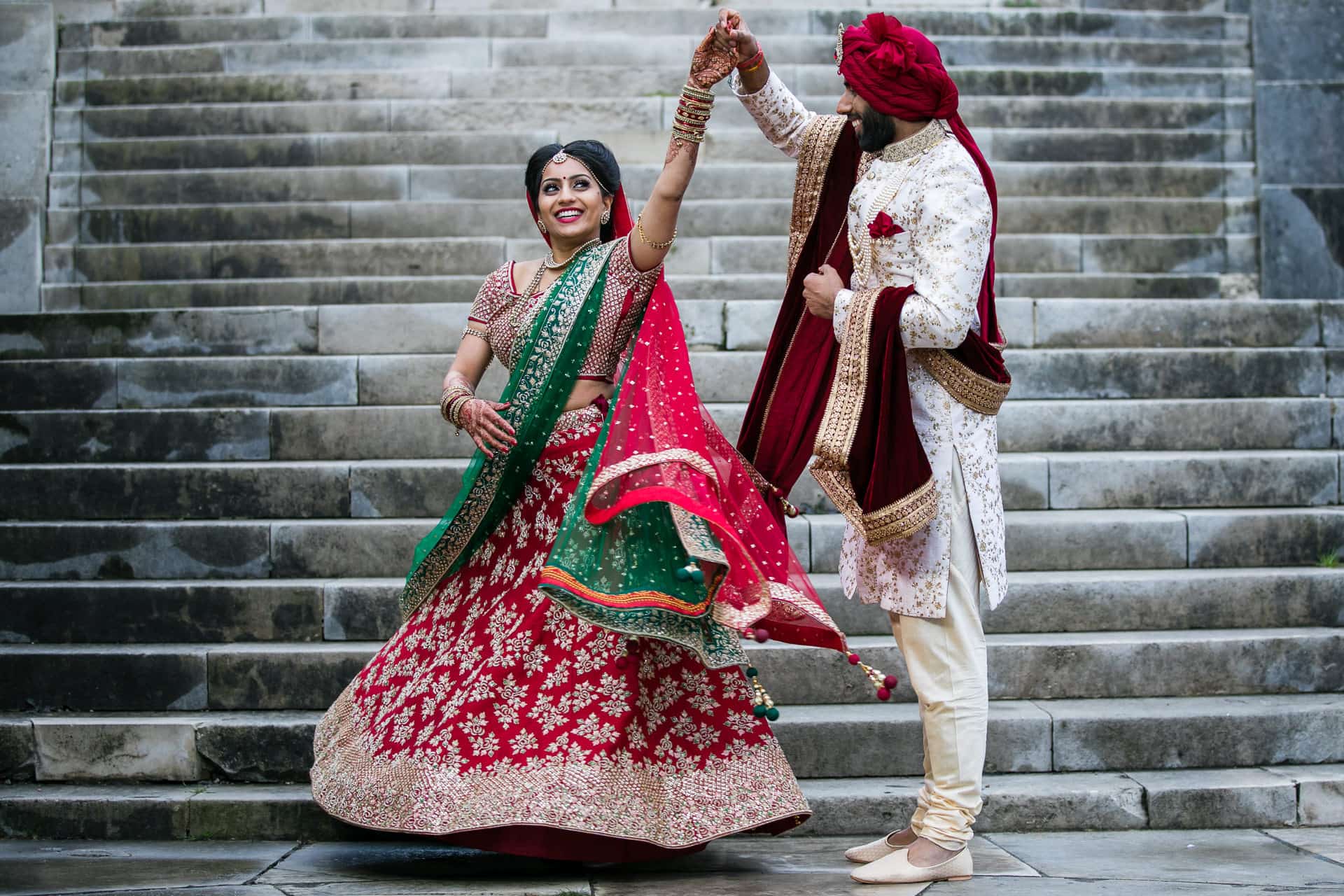 Hindu wedding portrait