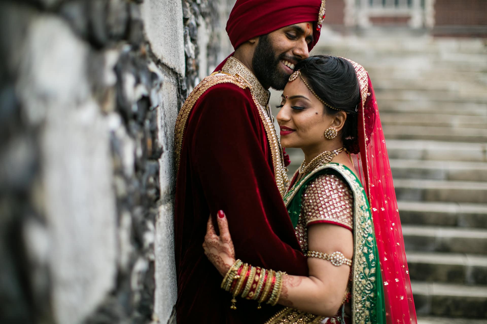 Hindu wedding portrait