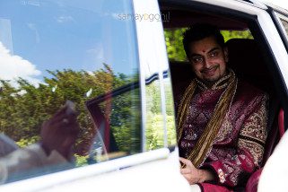 Hindu Wedding groom at Bhaktivedanta Manor