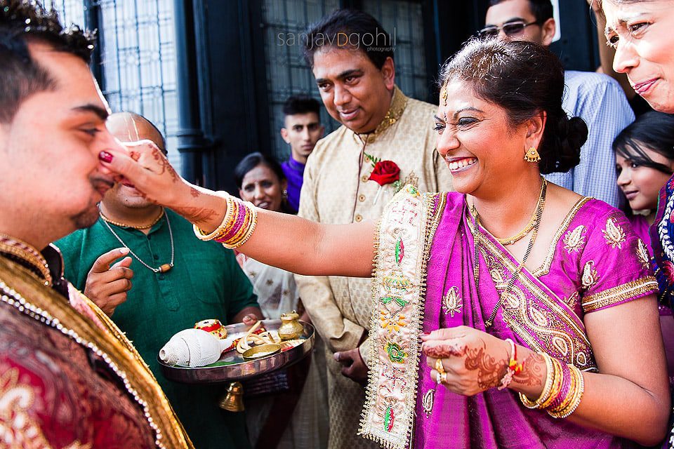 Hindu Wedding welcoming ceremony