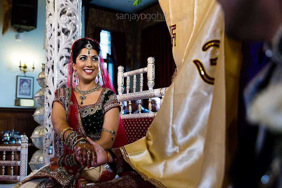 Asian Wedding Bride smiling