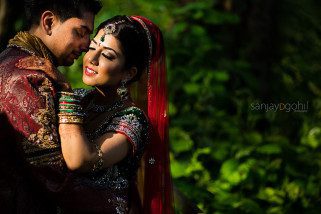 Hare Krisha Mandir Wedding Portrait