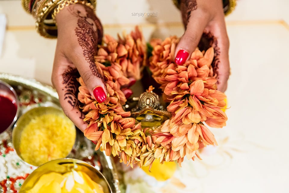 Ganesh Pooja ceremony at Hare Krishna Mandir